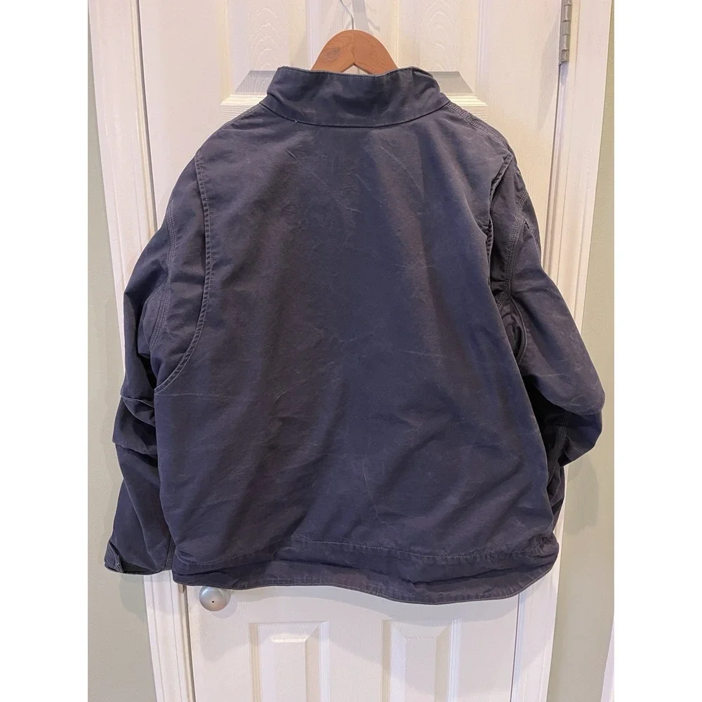 Carhartt Mens 2XL Navy FR CAT2 Full Swing Quick Duck Blue‎ Jacket 102179